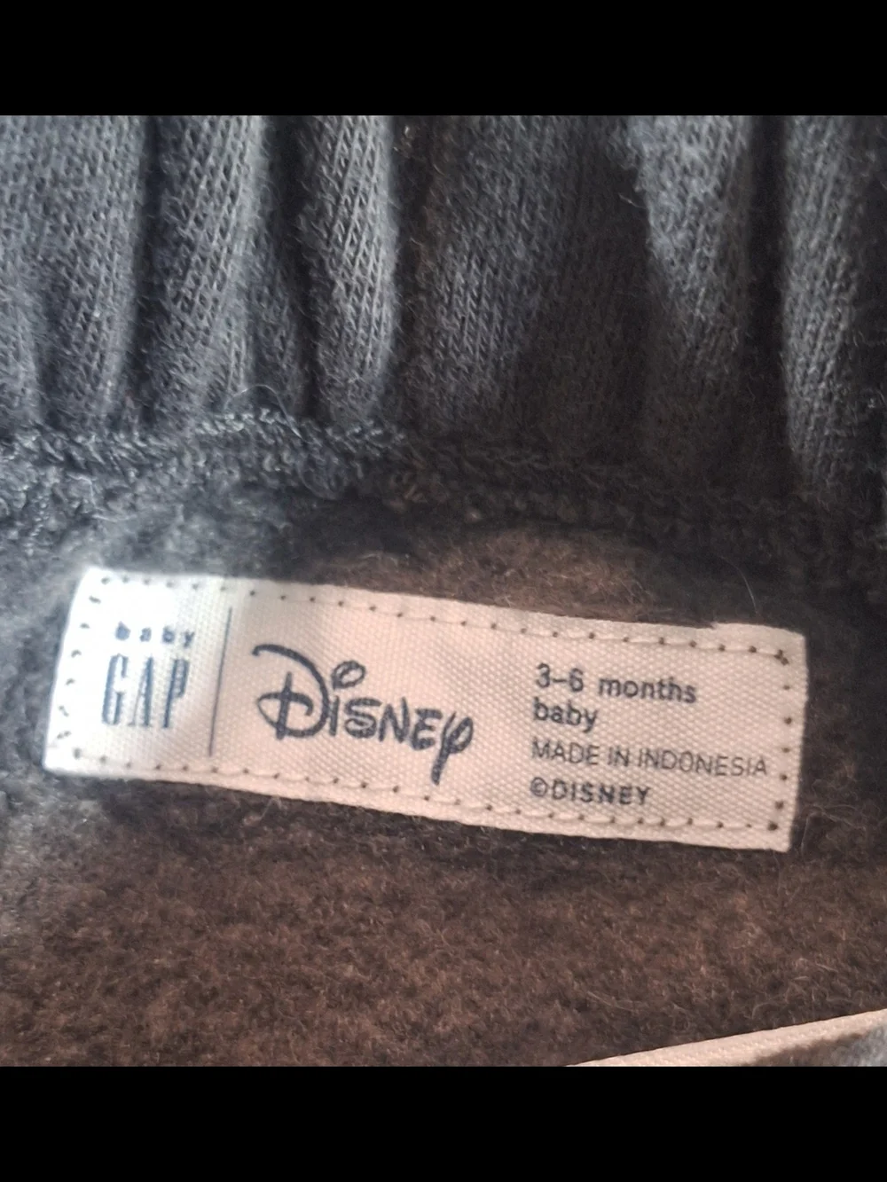 GAP Toddler Charcoal Gray Mickey Hoodie & Jogger Set